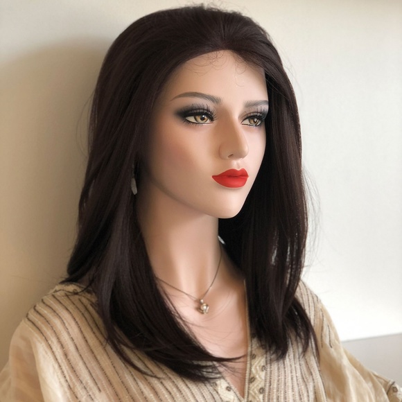 Her Wig Closet Accessories - 16" Dark Brown Lace Front Wig | Alexa